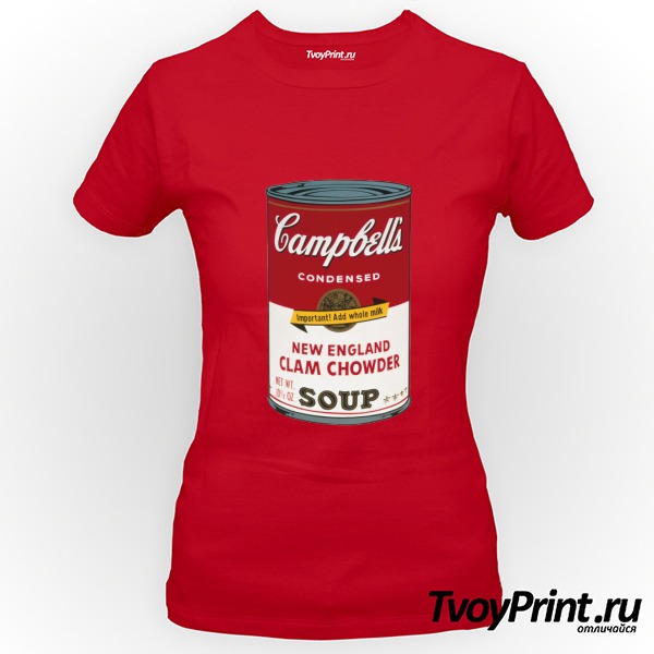 Футболка Andy Warhol campbell soup