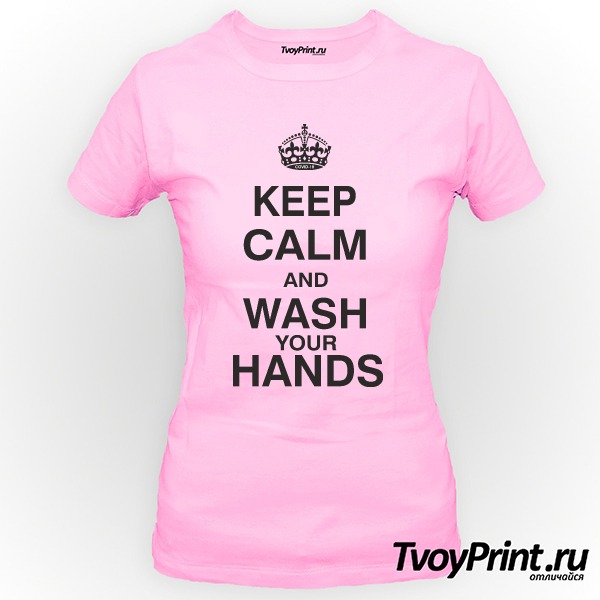 Футболка KEEP CALM AND WASH YOUR HANDS