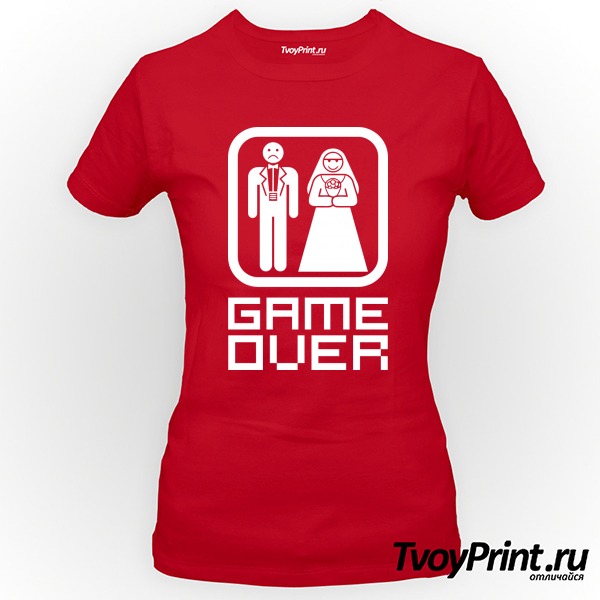 Футболка Game over