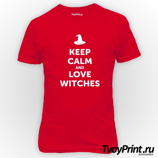 Футболка Keep calm and love witches
