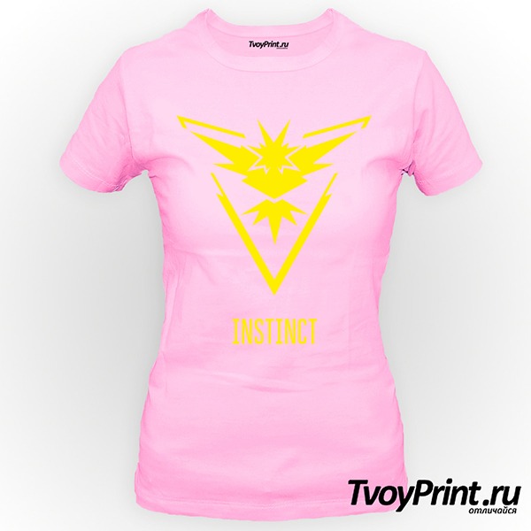 Футболка Yellow Team Instinct Pokemon Go Желтая команда 