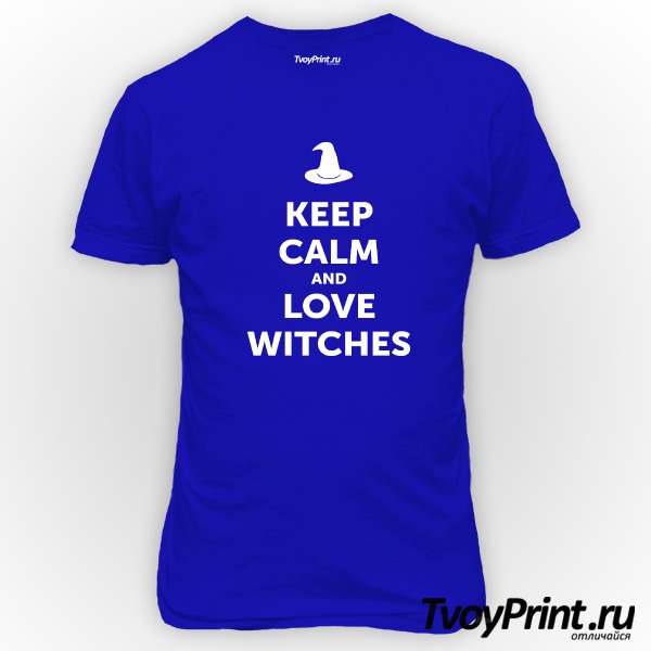 Футболка Keep calm and love witches