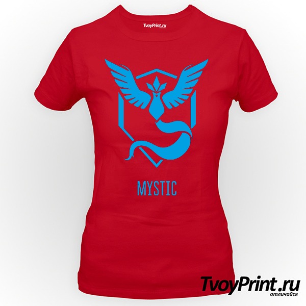 Футболка Blue Team Mystic Pokemon Go Синяя команда