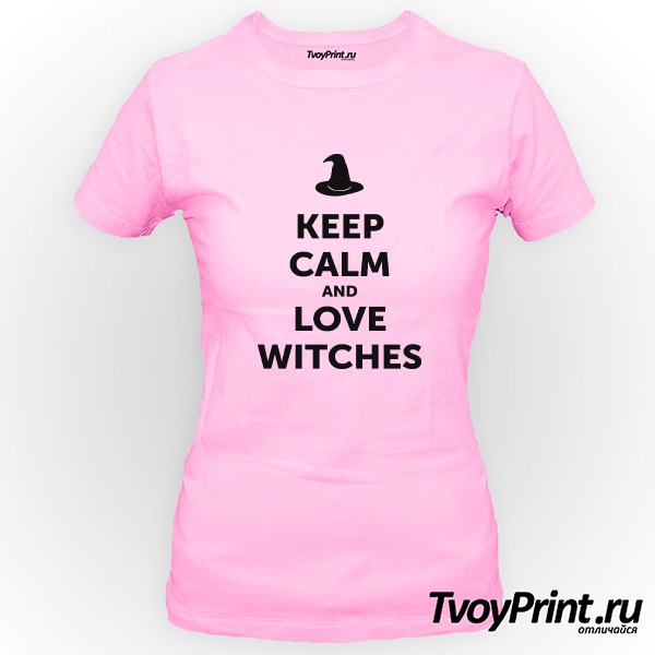 Футболка Keep calm and love witches